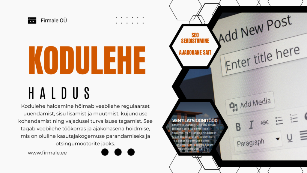 Koduleht firmale | Kodulehe haldus