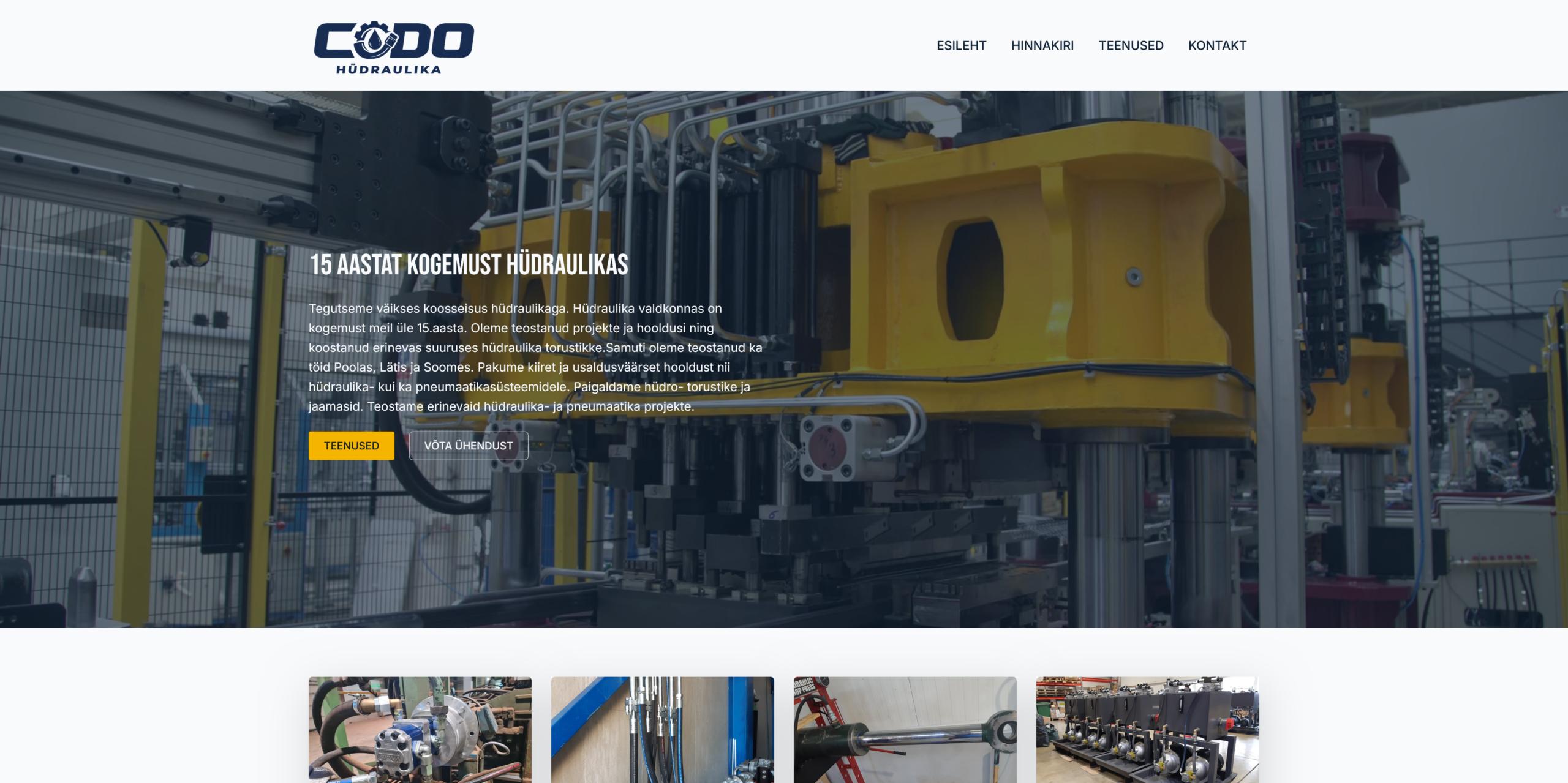 Codo Hüdraulika - Hüdraulika hooldus ja paigaldus